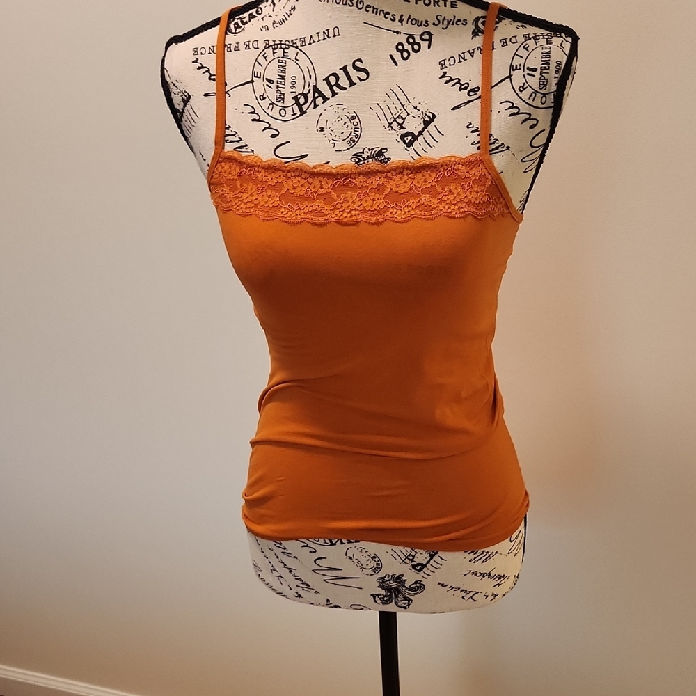 The Limited Orange Fitted Camisole Top - Picture 2 of 6